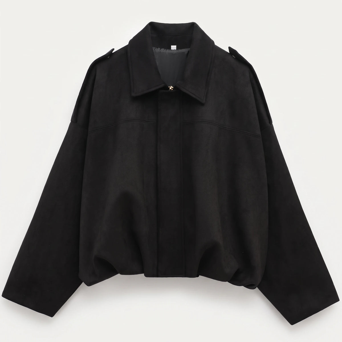 The Cropped Bomber — Black, front view