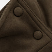 The Belted Suede-Look Jacket — product photograph