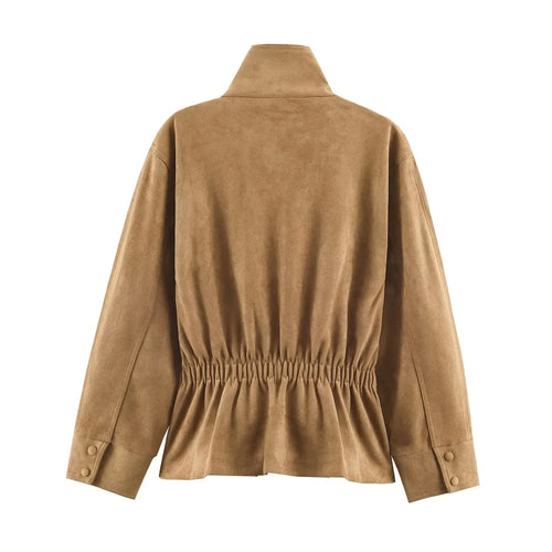 The Belted Suede-Look Jacket