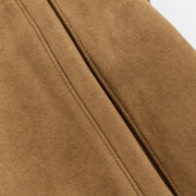 The Belted Suede-Look Jacket — product photograph