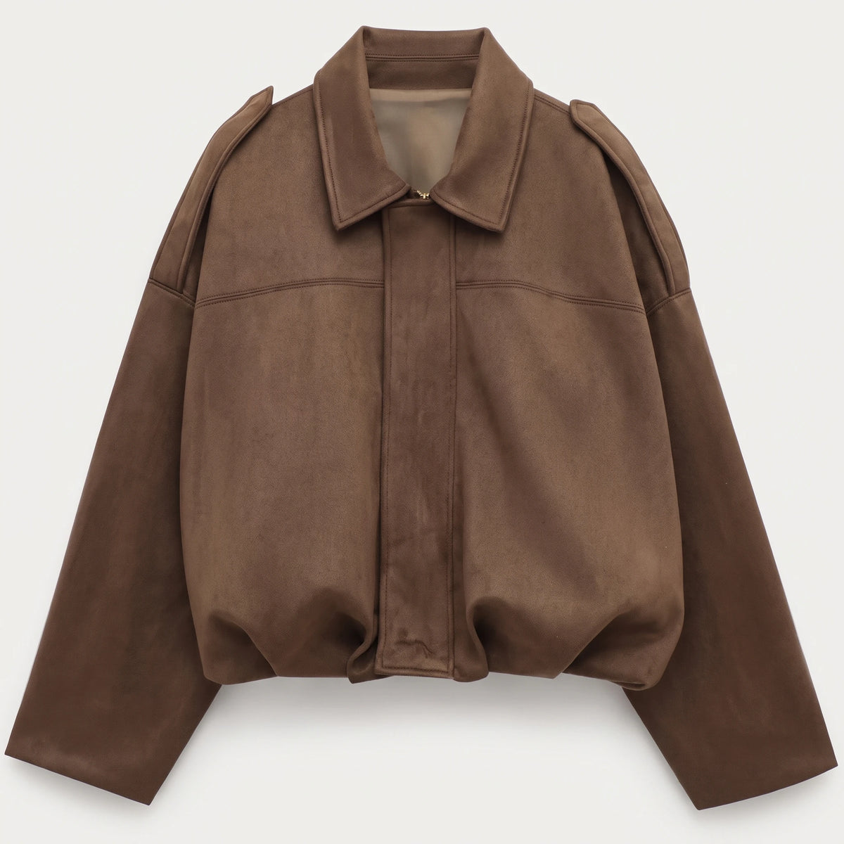 The Cropped Bomber — Khaki, front view