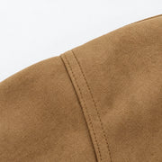 The Belted Suede-Look Jacket — product photograph